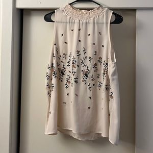 Sheer floral top